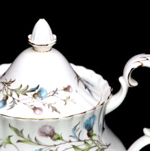 Load image into Gallery viewer, Vintage Royal Albert ENGLAND Brigadoon Scottish thistle large 6-8 cup teapot
