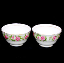 Load image into Gallery viewer, Vintage Colclough England ENCHANTMENT pink roses pair of sugar bowls
