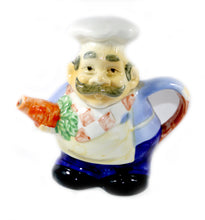 Load image into Gallery viewer, Vintage funny cook chef with moustache collector&#39;s novelty teapot
