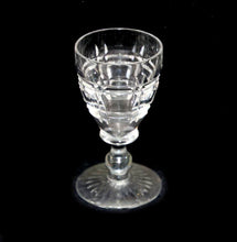 Load image into Gallery viewer, Vintage Stuart Crystal art deco set of 5 crystal stemmed shot glasses
