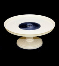 Load image into Gallery viewer, Vintage Mid Century Modern bakelite &amp; chrome cake stand

