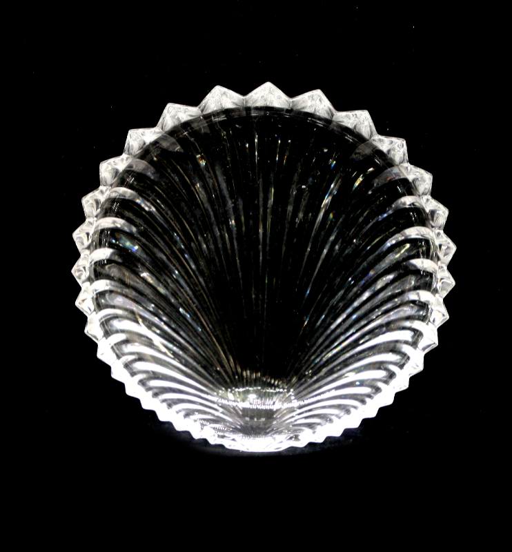 Vintage heavy quality sparkly sun rays crystal bowl