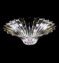 Load image into Gallery viewer, Vintage huge deep sunrays sparkling crystal centrepiece bowl
