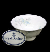Load image into Gallery viewer, Vintage ROYAL DOULTON England bone china MOONFLOWER pedestal bowl 1985
