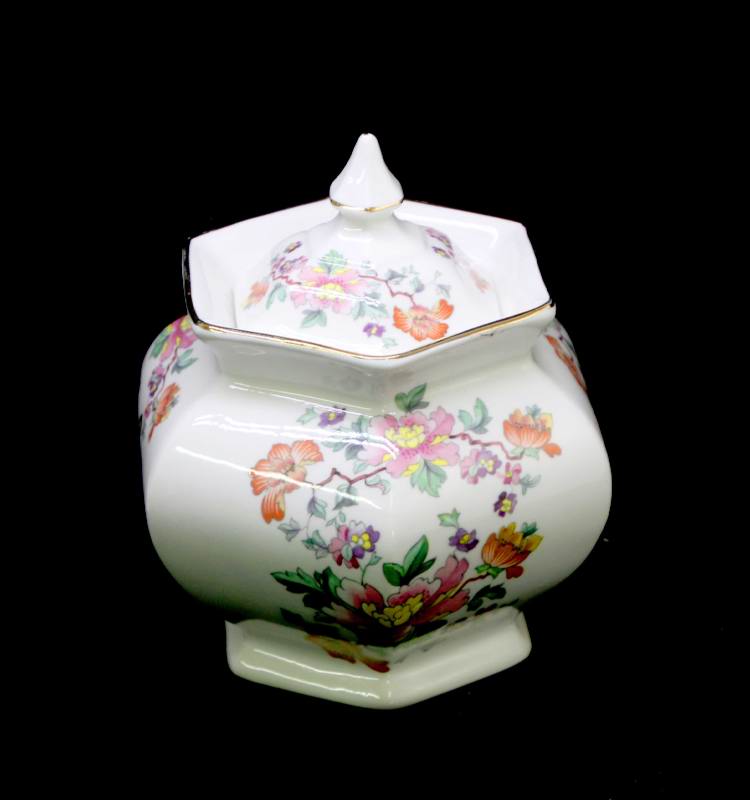 Vintage Southfields England bone china pretty lidded urn or jar
