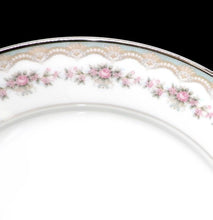 Load image into Gallery viewer, Vintage Noritake Glenwood stunning grey &amp; pink roses set of 8 entree salad plates
