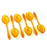 Load image into Gallery viewer, Vintage orange plastic set of 6 apostle teaspoons
