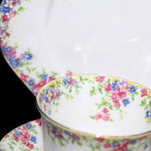 Load image into Gallery viewer, Vintage Royal Albert ENGLAND pretty Crown China 1930s MAYTIME teacup trio
