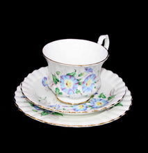 Load image into Gallery viewer, Vintage Royal Albert England bone china MORNING GLORY pretty teacup trio
