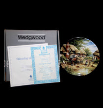 Load image into Gallery viewer, Vintage Wedgwood Mending The Thatch Country Days collector&#39;s plate in box
