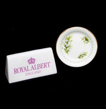 Load image into Gallery viewer, Vintage Royal Albert England Flower Of The Month January snowdrops coaster
