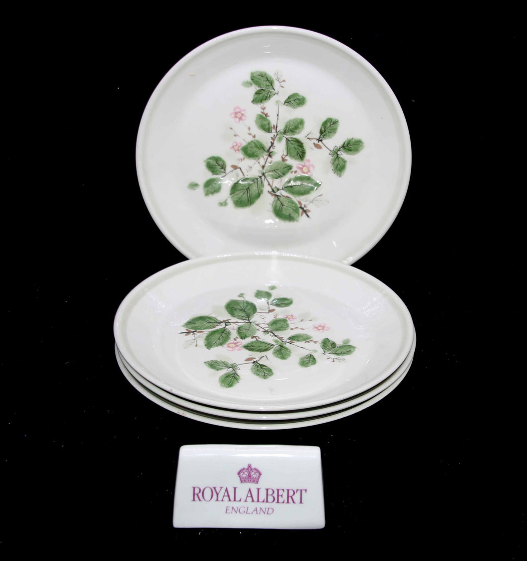 Vintage Royal Albert England COUNTRY GARDEN Rose Arbour set of 4 dinner plates