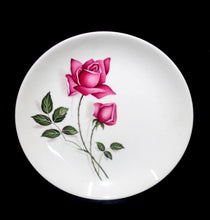 Load image into Gallery viewer, Vintage Johnson Bros Australia set of 8 pink roses entree plates mid century
