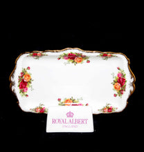 Load image into Gallery viewer, Vintage Royal Albert England Old Country Roses rectangle sandwich platter

