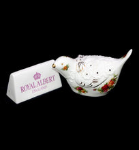 Load image into Gallery viewer, Vintage Royal Albert England Old Country Roses pot pourri incense holder bird
