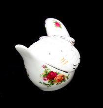 Load image into Gallery viewer, Vintage Royal Albert England Old Country Roses pot pourri incense holder bird
