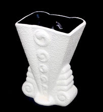 Load image into Gallery viewer, Vintage DIANA Australian pottery white stipple glaze V-14 vase
