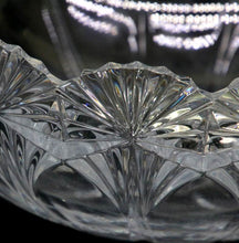 Load image into Gallery viewer, Vintage HUGE cut crystal scalloped top sparkly centrepiece fruit bowl
