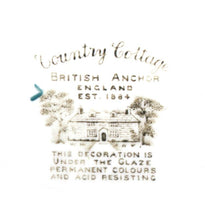 Load image into Gallery viewer, Vintage British Anchor ENGLAND hand coloured sandwich platter COUNTRY COTTAGE
