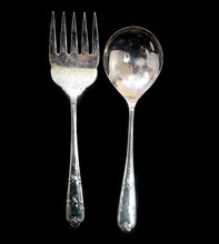 Load image into Gallery viewer, Vintage EPNS A1 silver plated pair of large salad or veggie servers
