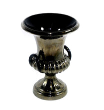 Load image into Gallery viewer, Vintage Beswick England large black metallic look pottery urn vase
