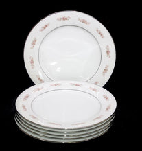 Load image into Gallery viewer, Vintage Noritake GLENAIRE pretty set of 6 pink roses &amp; lace entree plates
