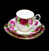 Load image into Gallery viewer, Vintage Royal Albert ENGLAND Old English Rose pretty teacup trio
