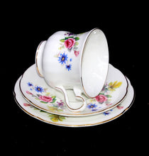 Load image into Gallery viewer, Vintage Royal Grafton England bone china pretty floral teacup trio
