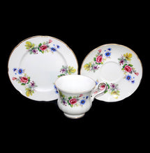 Load image into Gallery viewer, Vintage Royal Grafton England bone china pretty floral teacup trio
