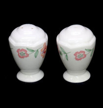 Load image into Gallery viewer, Vintage Johnson Bros England pretty pink flowers large salt &amp; pepper pots
