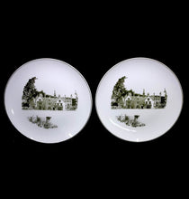 Load image into Gallery viewer, Vintage WEDGWOOD The Manor House Castle Combe pair of large dinner plates
