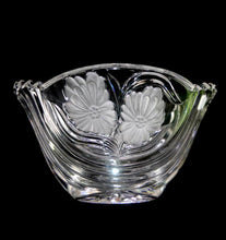 Load image into Gallery viewer, Vintage BOHEMIA Czech 24% lead crystal pretty flower snack bowl
