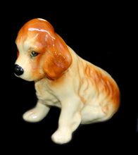 Load image into Gallery viewer, Vintage retro kitsch china figurine of a spaniel dog
