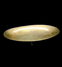 Load image into Gallery viewer, Vintage CHINESE engraved dragon large oval brass bowl with four feet
