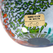 Load image into Gallery viewer, Vintage MDINA Italy signed art glass stunning sea swirl multicoloured paperweight
