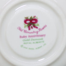 Load image into Gallery viewer, ROYAL ALBERT Old Country Roses Ruby Anniversary Gold Damask teacup ornament
