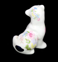 Load image into Gallery viewer, Vintage Aynsley ENGLAND floral pretty bone china bear figurine
