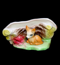 Load image into Gallery viewer, Vintage EASTGATE England E46 Fauna deer fawn with tree  pottery vase
