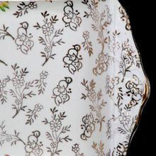 Load image into Gallery viewer, Vintage JAMES KENT Embassy pretty floral &amp; gold chintz rectangle sandwich plate
