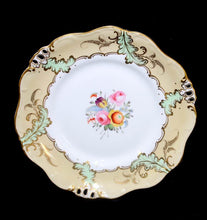 Load image into Gallery viewer, ANTIQUE 1870s Davenport Longton Engand hand-painted pierced cake plate
