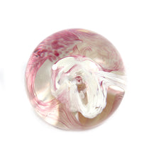 Load image into Gallery viewer, Vintage CAITHNESS crystal Scotland MOONCRYSTAL pink &amp; white paperweight
