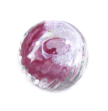 Load image into Gallery viewer, Vintage Caithness Scotland MISTY pink swirl art glass crystal paperweight
