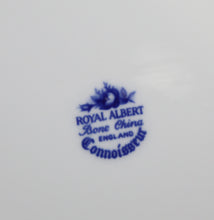 Load image into Gallery viewer, Vintage Royal Albert England CONNOISSEUR blue &amp; white rectangle sandwich platter

