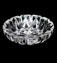 Load image into Gallery viewer, Vintage stunning sparkly solid crystal heavy nut or snack bowl
