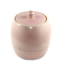 Load image into Gallery viewer, Vintage GOVANEROFT Pottery Scotland pink lidded large canister jar
