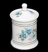 Load image into Gallery viewer, Vintage James Kent pretty blue floral lidded jar trinket pot
