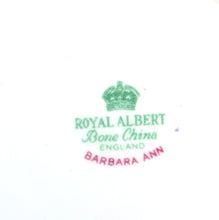 Load image into Gallery viewer, Vintage ROYAL ALBERT England 1950s bone china BARBARA ANN teacup trio set
