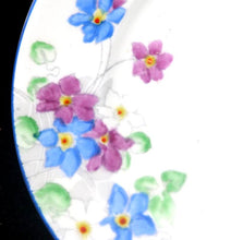 Load image into Gallery viewer, Vintage COLCLOUGH blue floral hand-painted set of 5 tea plates &amp; 5 saucers
