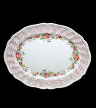 Load image into Gallery viewer, Vintage Royal Doulton Rhapsody 1930s pair of large &amp; very pretty oval platters
