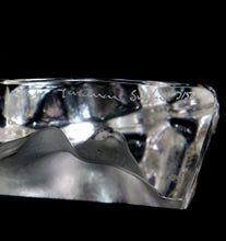 Load image into Gallery viewer, Vintage Mats Jonasson Sweden crystal seal pup iceberg paperweight SIGNED
